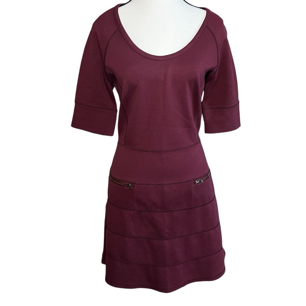 Athleta Women’s Elegant Burgundy Dress Midi Size LP